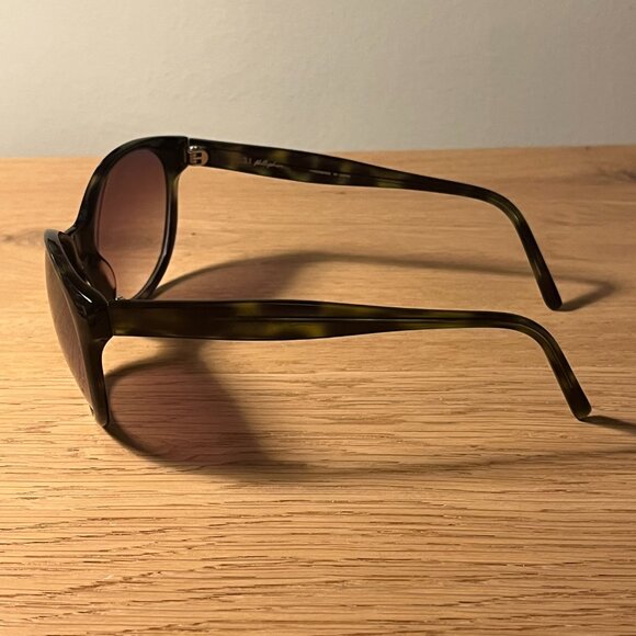 3.1 Phillip Lim MARGOT Green Tortoise Shell Sunglasses - Picture 6 of 9